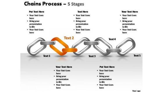 PowerPoint Slide Teamwork Chains Process Ppt Theme