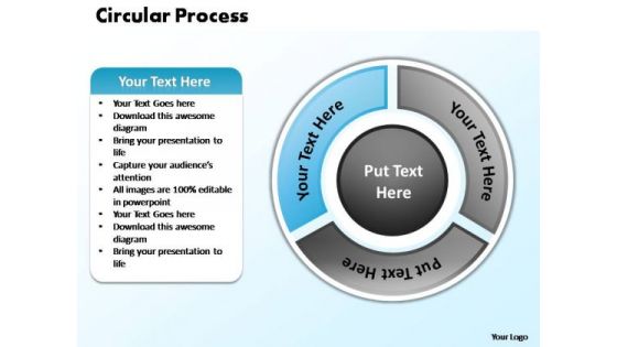 PowerPoint Slide Teamwork Circular Process Ppt Presentation