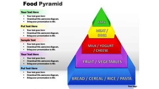 PowerPoint Slide Teamwork Food Pyramid Ppt Slides