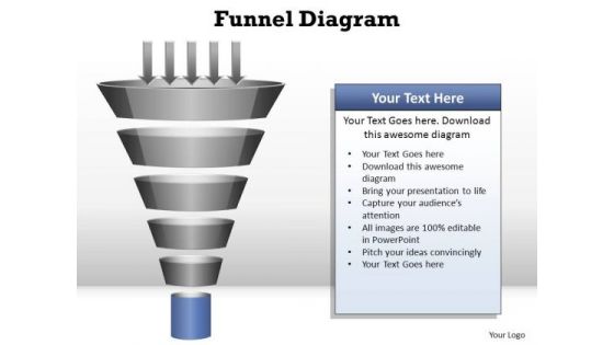 PowerPoint Slide Teamwork Funnel Diagram Ppt Design