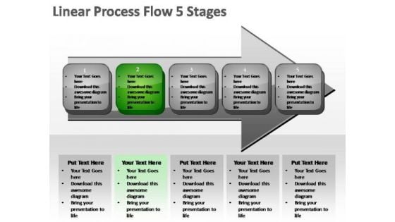 PowerPoint Slide Teamwork Linear Process Ppt Design