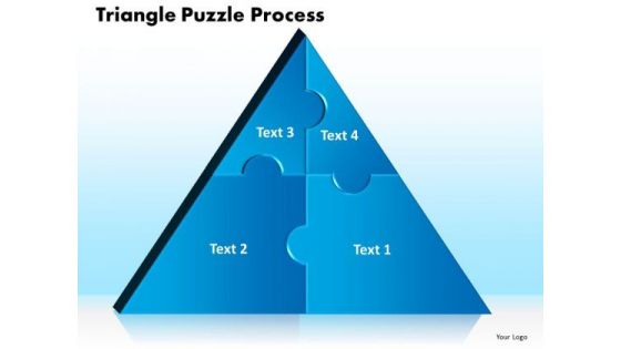 PowerPoint Slide Triangle Puzzle Business Process Ppt Themes