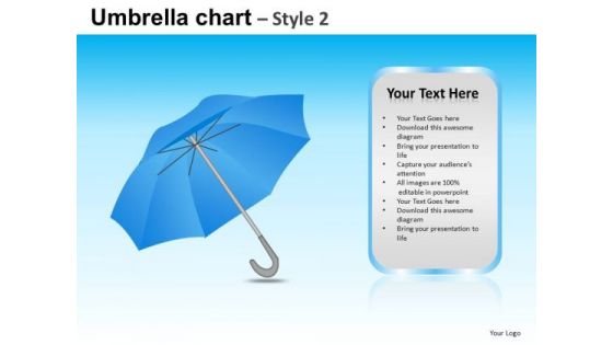 PowerPoint Slidelayout Business Competition Targets Umbrella Chart Ppt Design