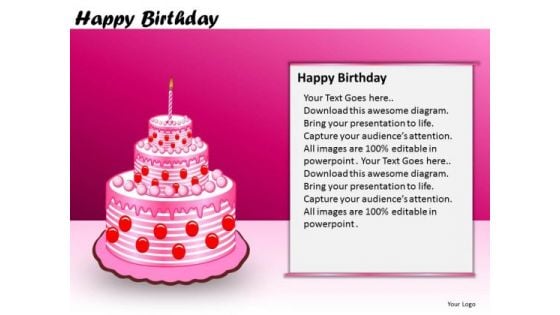 PowerPoint Slidelayout Business Designs Happy Birthday Ppt Layouts