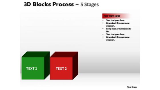 PowerPoint Slidelayout Chart Blocks Process Ppt Theme