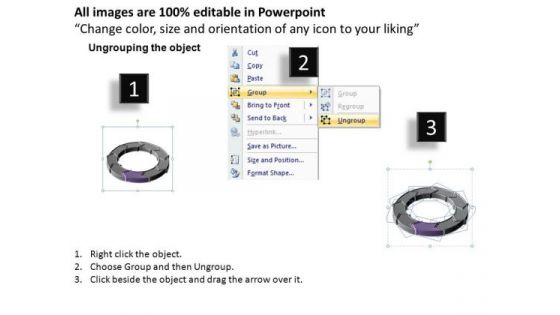 PowerPoint Slidelayout Chart Circular Process Ppt Themes