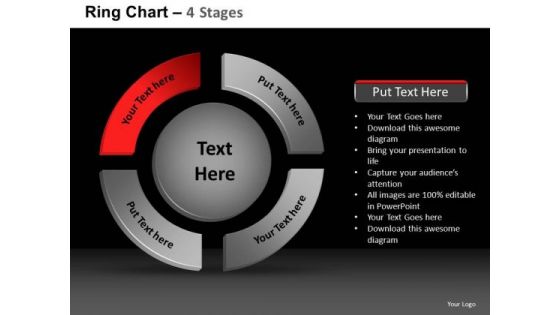 PowerPoint Slidelayout Chart Ring Chart Ppt Themes