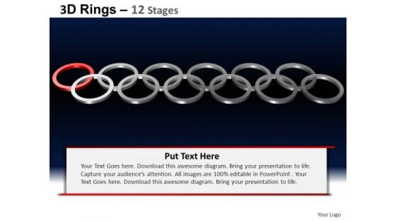 PowerPoint Slidelayout Chart Rings Ppt Slides