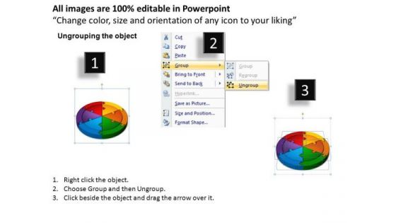 PowerPoint Slidelayout Circular Chart Circle Puzzle Diagram Ppt Designs
