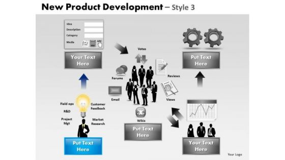 PowerPoint Slidelayout Company Product Development Ppt Themes