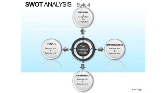 PowerPoint Slidelayout Company Teamwork Swot Analysis Ppt Layout