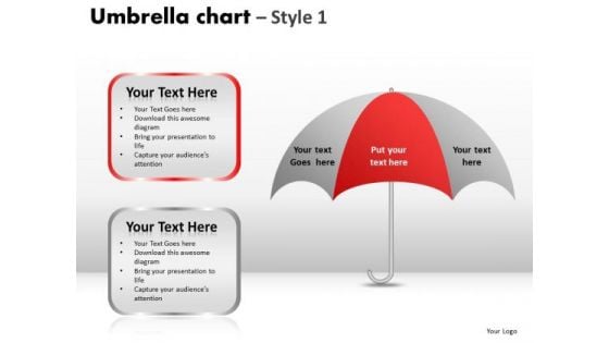 PowerPoint Slidelayout Company Umbrella Chart Ppt Layouts