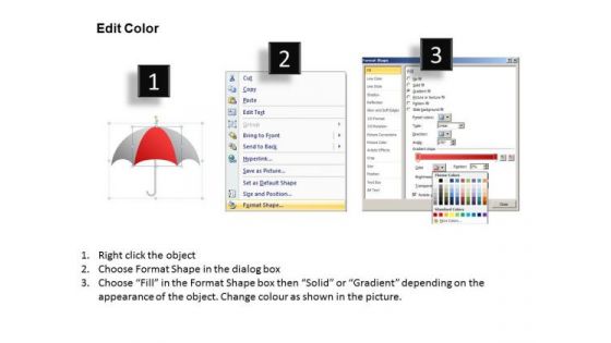 PowerPoint Slidelayout Company Umbrella Chart Ppt Layouts