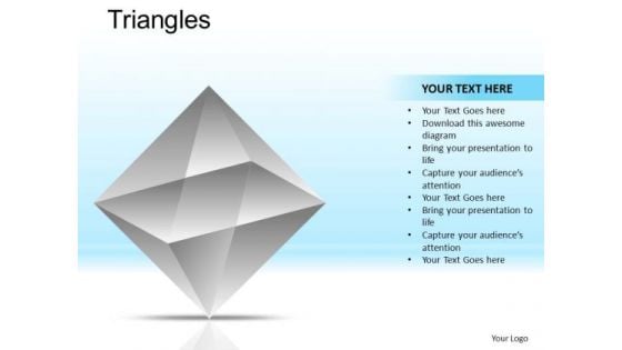 PowerPoint Slidelayout Corporate Leadership Triangles Ppt Templates