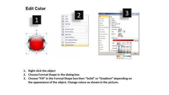 PowerPoint Slidelayout Diagram Buttons Icons Ppt Themes