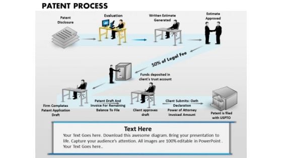 PowerPoint Slidelayout Diagram Patent Process Ppt Design