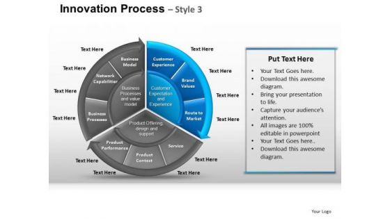 PowerPoint Slidelayout Diagram Pie Chart Ppt Layout