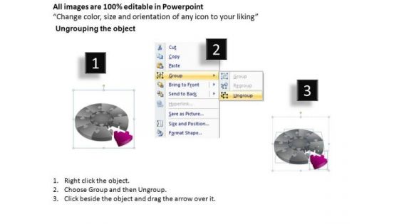 PowerPoint Slidelayout Diagram Pie Chart Puzzle Process Ppt Presentation