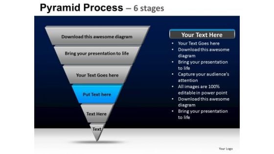 PowerPoint Slidelayout Diagram Pyramid Process Ppt Template
