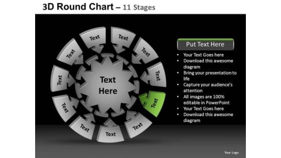 PowerPoint Slidelayout Diagram Round Chart Ppt Design