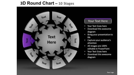 PowerPoint Slidelayout Diagram Round Chart Ppt Layouts