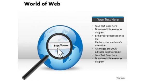 PowerPoint Slidelayout Diagram World Of Web Ppt Design