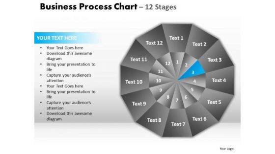 PowerPoint Slidelayout Download Circular Quadrant Ppt Backgrounds