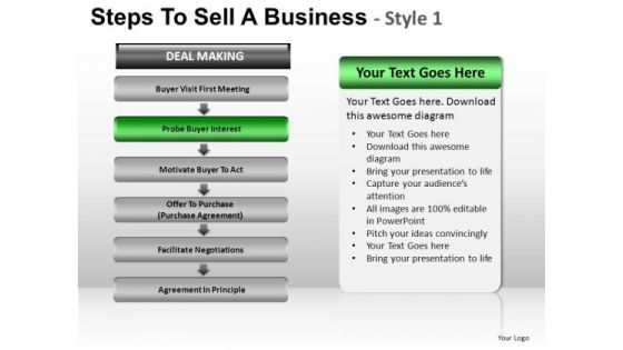 PowerPoint Slidelayout Download Steps To Sell Ppt Design