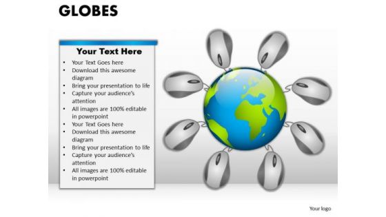 PowerPoint Slidelayout Editable Globes Ppt Themes