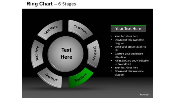 PowerPoint Slidelayout Editable Ring Chart Ppt Layouts