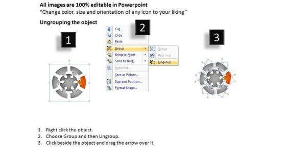 PowerPoint Slidelayout Editable Round Process Flow Chart Ppt Presentation