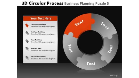 PowerPoint Slidelayout Executive Leadership 3d Cycle Chart Process Ppt Design Slides