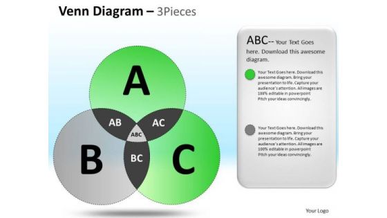 PowerPoint Slidelayout Executive Teamwork Venn Circle Chart Diagram Ppt Process