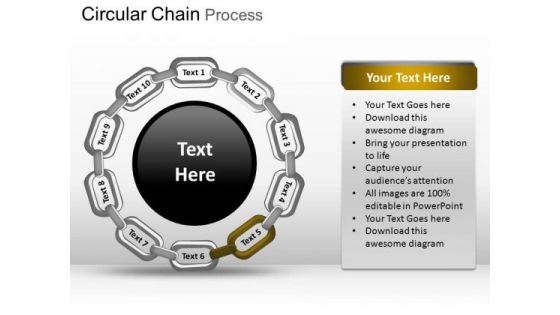 PowerPoint Slidelayout Global Circular Chain Ppt Templates