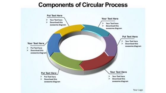 PowerPoint Slidelayout Global Circular Process Ppt Design