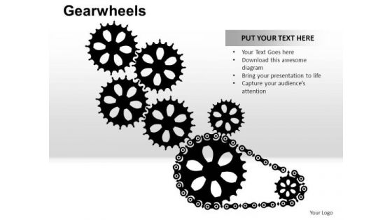 PowerPoint Slidelayout Global Gear Wheel Ppt Design Slides