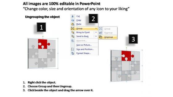 PowerPoint Slidelayout Global Puzzle Process Ppt Design