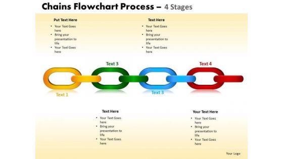 PowerPoint Slidelayout Graphic Chains Flowchart Ppt Slide