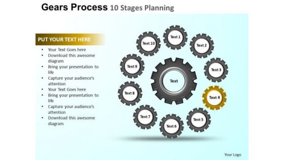 PowerPoint Slidelayout Graphic Gears Process Ppt Design