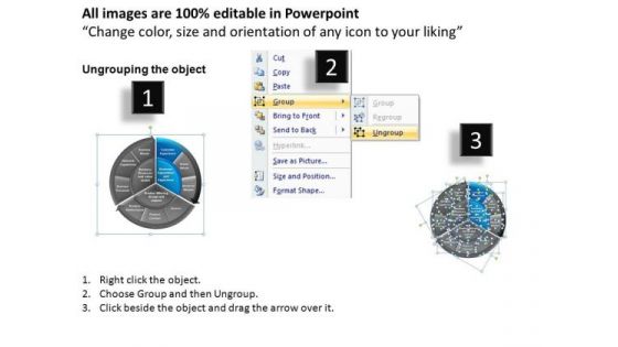 PowerPoint Slidelayout Growth Pie Chart Ppt Process