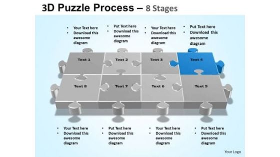 PowerPoint Slidelayout Growth Puzzle Process Ppt Themes