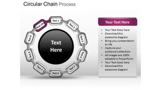 PowerPoint Slidelayout Image Circular Chain Ppt Layouts