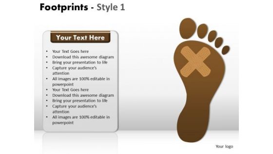 PowerPoint Slidelayout Image Footprints Ppt Templates
