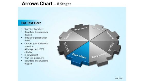 PowerPoint Slidelayout Leadership Arrows Chart Ppt Backgrounds