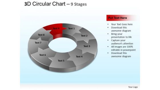 PowerPoint Slidelayout Leadership Circular Chart Ppt Design