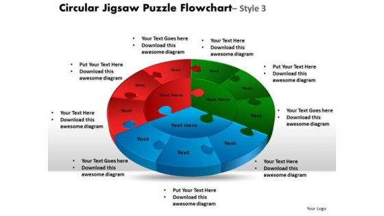 PowerPoint Slidelayout Leadership Circular Jigsaw Ppt Slidelayout