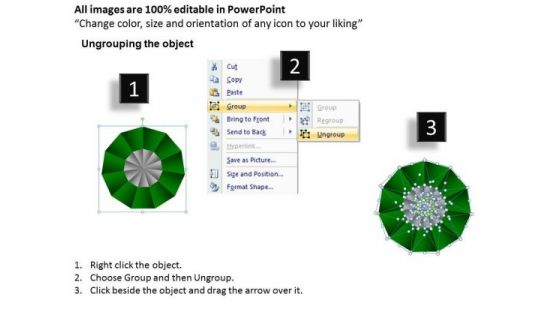 PowerPoint Slidelayout Leadership Circular Quadrant Ppt Theme