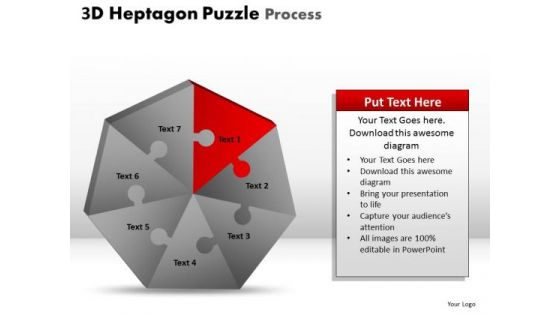 PowerPoint Slidelayout Leadership Hexagon Puzzle Ppt Layouts