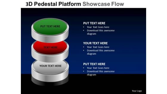 PowerPoint Slidelayout Leadership Pedestal Platform Showcase Ppt Layouts