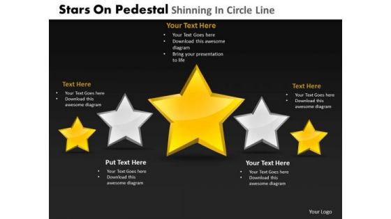 PowerPoint Slidelayout Leadership Pedestal Shinning Ppt Theme